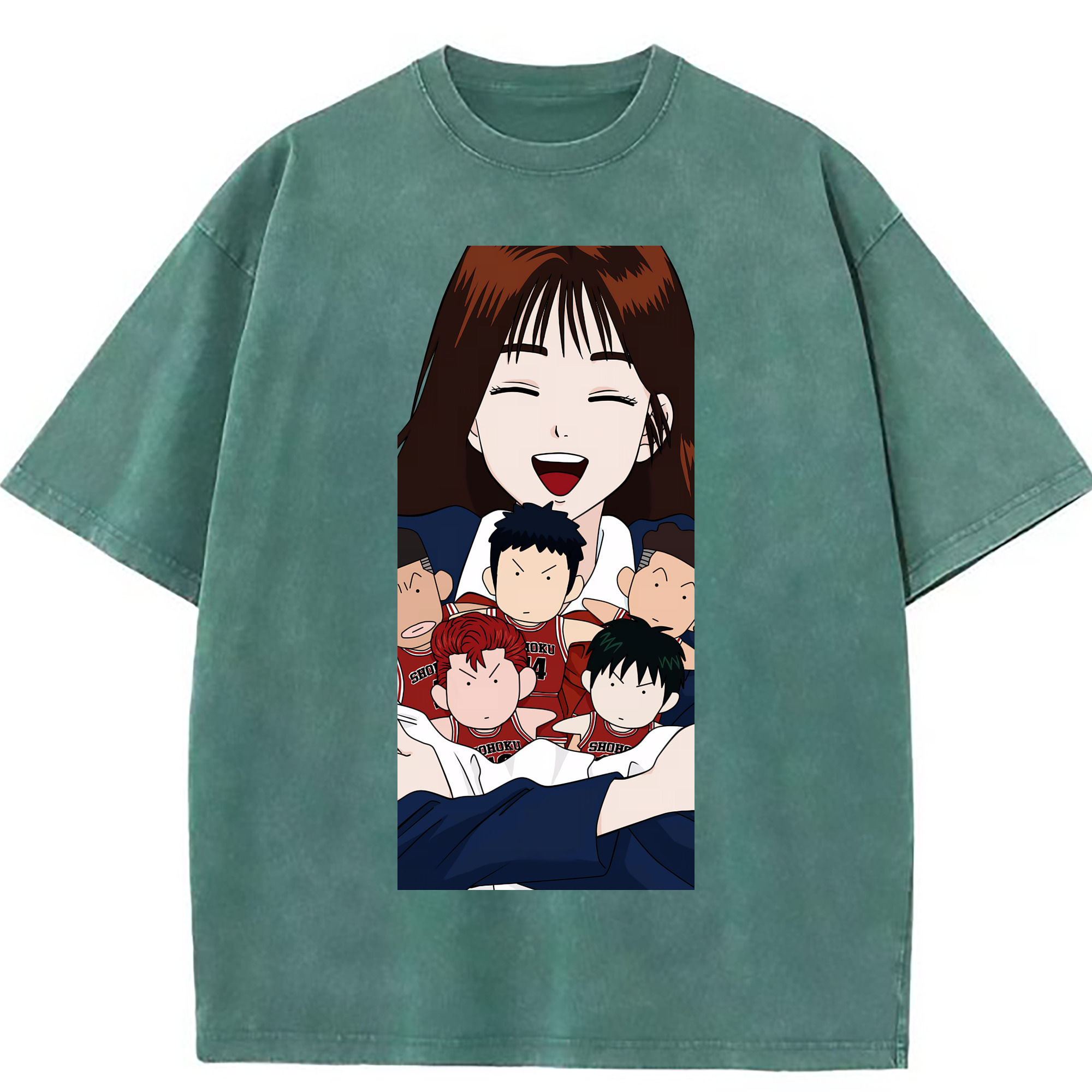 （画像用） SLAM DUNK／スラムダンク 綿100% ヴィンテージ風 半袖Tシャツ（フロントプリント）